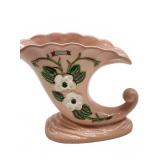 Hull Art USA pink cornucopia vase Springfield Ohio