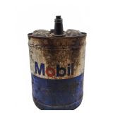 Mobil metal oil drum