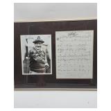 Bob Hope signed photo and sheet music