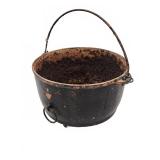 Cast iron cauldron with handle