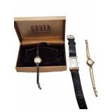 Gruen and Caravelle wristwatches with box
