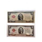 1928 $2 Red Seal US Notes