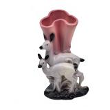 Hull pottery deer vase
