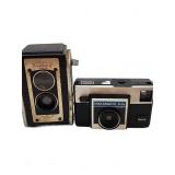 Kodak Duaflex II and Instamatic X-15 cameras