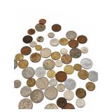World coins various countries metal