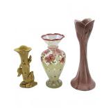 Pearl China 22K gold vase, Colonials Candle Japan,