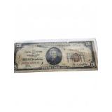 1929 $20 Kansas City Federal Reserve Note