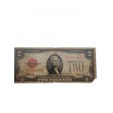1928 US $2 Red Seal Banknote
