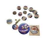 Political Campaign Pinbacks Goldwater Clinton Gore