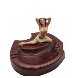 CMB ceramic ashtray with woman figure