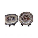 Masons Patent Ironstone China platter and plate