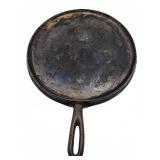 Cast iron griddle with handle marked 9A
