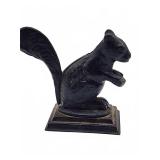 Cast iron squirrel doorstop