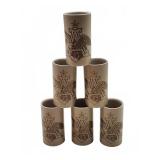 Anheuser-Busch eagle stoneware cups lot of six