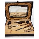 Made in England manicure set with case