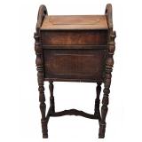 Wooden smoking stand with ash drawer