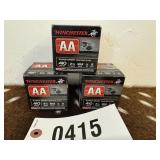 3-boxes of Winchester AA .410 Ga 25 Shotgun shells