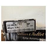 Silver Bellot, 22 Hornet, 45 grain, SP.
