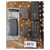 1-7.62 x 51 P Mag 20, 2- short AK magazines, 2-