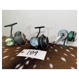 lot of 3 Vintage Spinning Reels