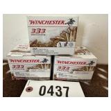 3-boxes of Winchester 333 rounds .22 LR