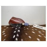 Custom trailing point, 3 3/4" blade with blue