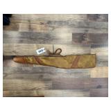 Vintage leather and vinyl gun case