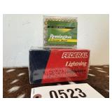 1-box of Federal Lightning .22 Cal, 500 Rim Fire