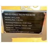 SYLJ100, HAND-USE HYDRAULIC TRACK PIN PRESS