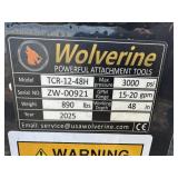 Wolverine TCR-12-48H skid steer trencher. (new)