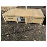 Galvanized Metal Livestock Shed, 20' wide, 10'