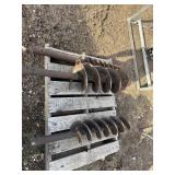 3- used auger bits. 6',8', 12'.