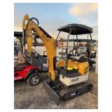 SDLE20 diesel mini excavator w/ swing boom, &