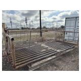 Heavy cattle guard. 14.5' wide and 7' across.
