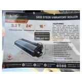 Wolverine VR-11-66W skid steer vibratory roller.