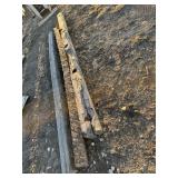 3-rustic beams. one is 8''x8'' and two are 6'x6'.