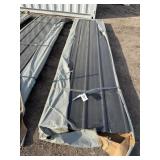 50-sheets of 12' corrugated sheet metal. Cover