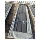 50-sheets of 12' corrugated sheet metal. Cover