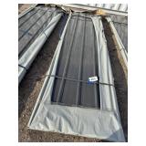 50-sheets of 12' corrugated sheet metal. Cover
