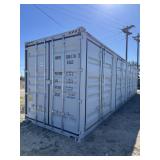 40' one trip side opening shipping container. Has