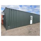 40' Hi Cube shipping container office/cabin.