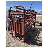 Cattle working chute.