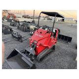 AGT SDA-140T gas powered mini skid steer loader.