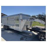 2005 Gooseneck 20' Aluminum livestock trailer.