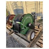 Water reel irrigation sprinkler.