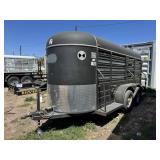 2016 14' WW livestock trailer with 5 cuts.