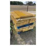 43 pieces of fiber glass dry decking.