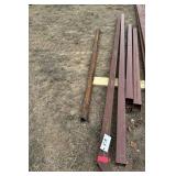 4 pieces of 3x3 sq tbg. 2-7' long and 2-11' long.