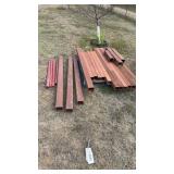 7 pieces 3x3x11g sq tbg.  72ï¿½ long. 5 pieces