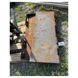 2-blank attachment plates for skid steer. 2 times